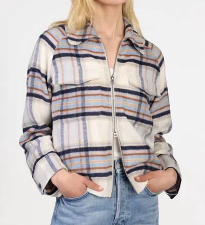 Dylan Ricki Zip Jacket In Navy In Blue
