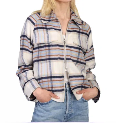 Dylan Ricki Zip Jacket In Navy In Blue