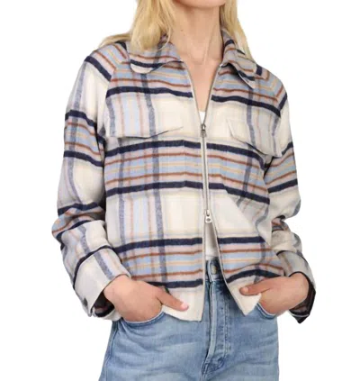 Dylan Ricki Zip Jacket In Navy In Blue