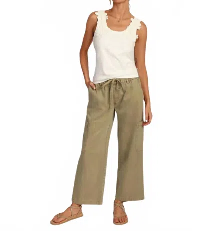 Dylan Riley Cargo Pants In Beige In Green