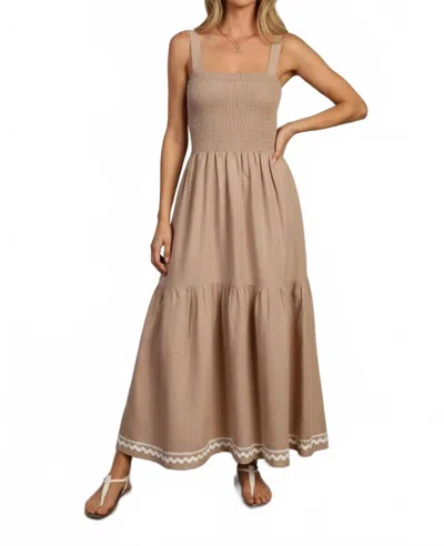 Dylan Roxy Dress In Desert In Neutral