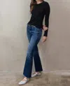 Dylan Shimmer Knit Top In Black