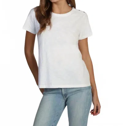 Dylan Short Sleeve Crew Tee In White