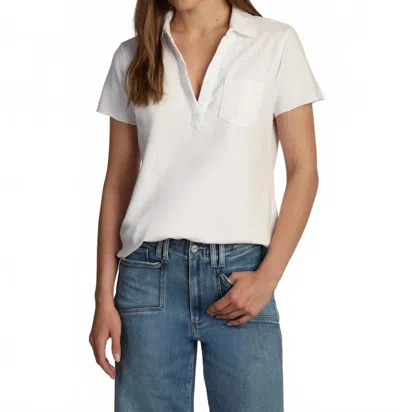 Dylan Short Sleeve Polo Shirt In White