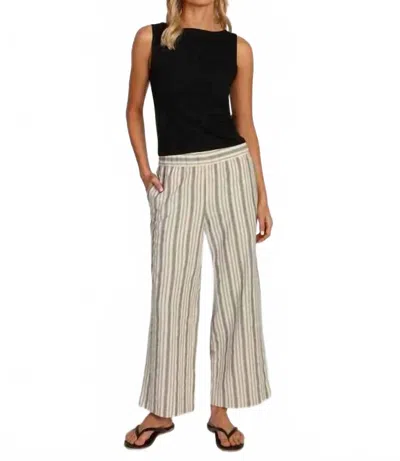 Dylan Sienna Pants In Black Natural Stripe In Multi