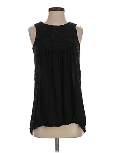 Pre-owned Dylan Sleeveless Blouse In Black