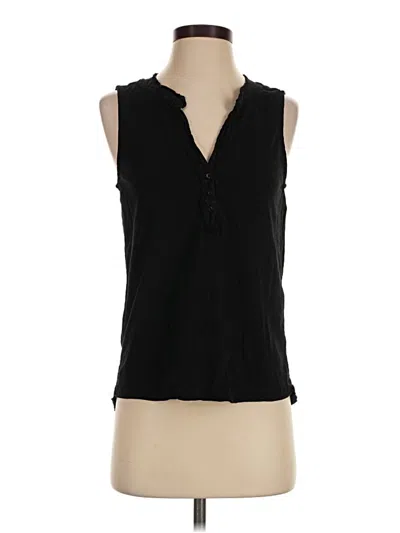Pre-owned Dylan Sleeveless Blouse In Black