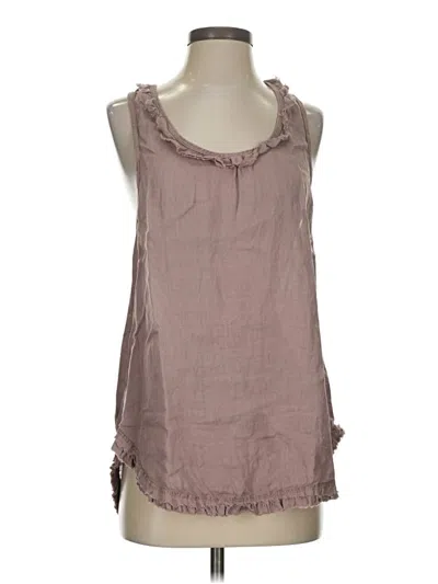 Pre-owned Dylan Sleeveless Blouse In Brown