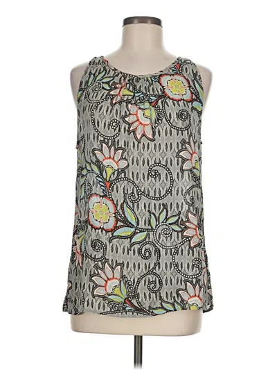 Pre-owned Dylan Sleeveless Blouse In Gray