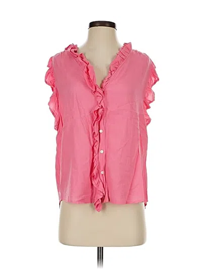 Pre-owned Dylan Sleeveless Blouse In Pink