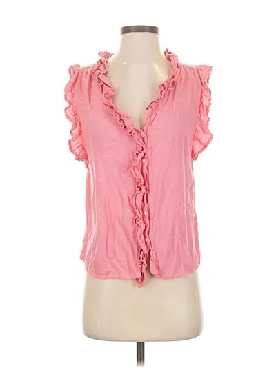 Pre-owned Dylan Sleeveless Blouse In Pink