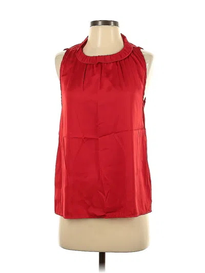 Pre-owned Dylan Sleeveless Blouse In Red