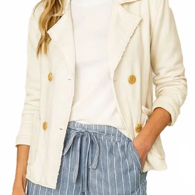 Dylan Sutton Double Breasted Jacket In Perfect Natural In Multi