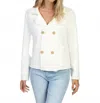Dylan Sutton Double Breasted Jacket In White In White
