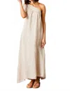 Dylan Suzy D Siena Linen One Shoulder Dress In Beige In Neutral