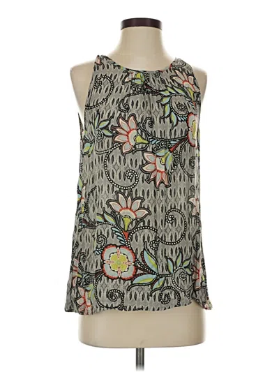Pre-owned Dylan Tank Top Gray Halter Neckline Tops