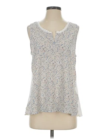 Pre-owned Dylan Tank Top Ivory Collared Neckline Tops