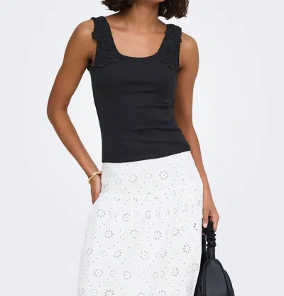 Dylan Tasha Knit Tank Top In Soft Black