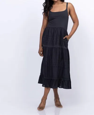 Dylan Victoria Midi Dress In Black