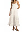 Dylan Victoria Midi Dress In White In White