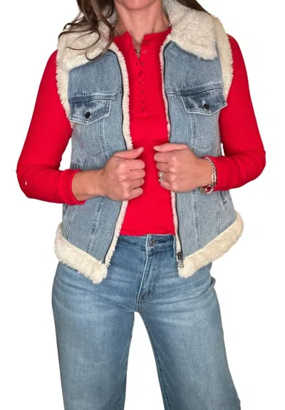 Dylan Women's Denim Vest 10.2 In Blue