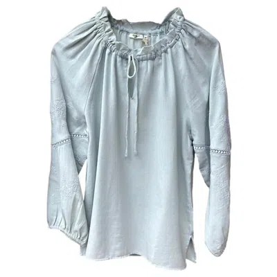 Dylan Women's Isabel Blouse In Chambray In Blue