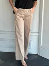 Dylan Women's Modern Classic Pant In Vintage Khaki In Brown