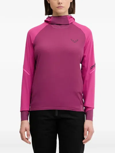 Dynafit Alpine Long-sleeve Thermal Hoodie In Pink