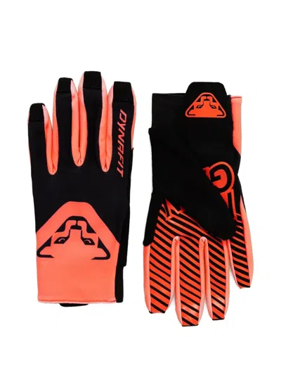 Dynafit Dna Logo-print Striped Gloves In Multi