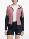 Dynafit Hooded Panelled Jacket In Pink