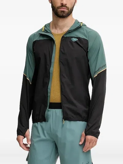 Dynafit Logo-print Performance Track Jacket In Black