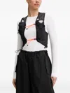 Dynafit Logo-print Mesh-panel Vest In Black