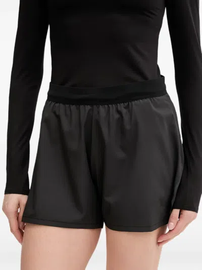 Dynafit Logo-print Perforated Shorts In Black