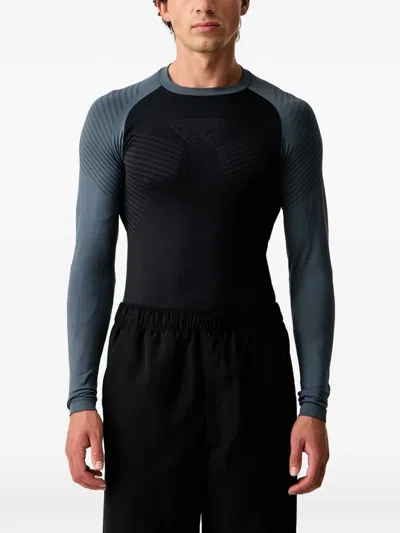 Dynafit Logo-print Raglan-sleeve Base Layer In Multi