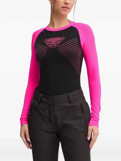 Dynafit Logo-print Raglan-sleeve Top In Black