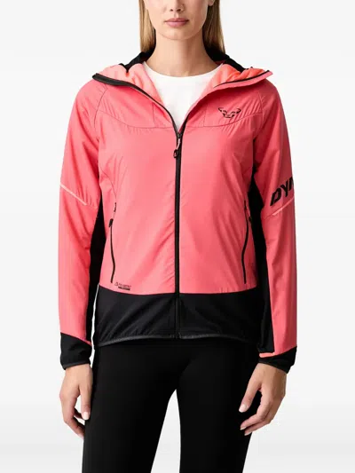 Dynafit Mezzalama Colour-block Hooded Performance Jacket In Pink