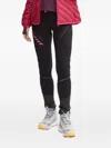 Dynafit Pink-trimmed Performance Trousers In Black