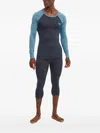 Dynafit Raglan-sleeve Baselayer Top In Blue