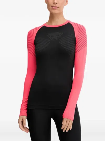 Dynafit Raglan-sleeve Logo-print Top In Black