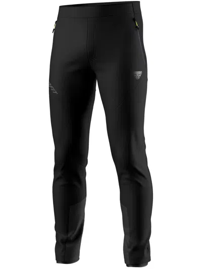 Dynafit Slim-fit Black Hybrid Pants With Knee Reinforcements