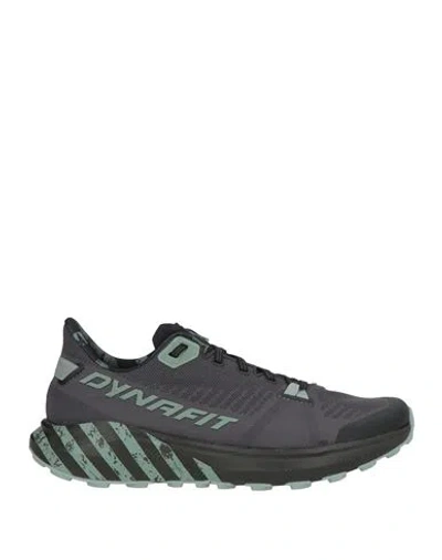 Dynafit Trail Graphic Man Sneakers Charcoal Size 9 Textile Fibers, Rubber In Gray