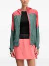 Dynafit Transalper Hooded Two-tone Jacket In Green