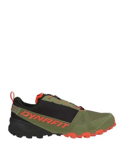 Dynafit Traverse Man Sneakers Military Green Size 9 Textile Fibers, Rubber In Multi