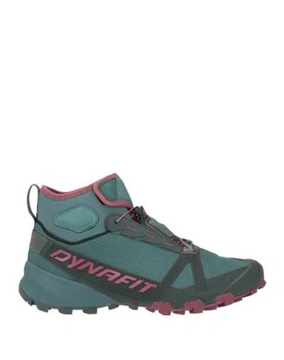 Dynafit Traverse Woman Sneakers Deep Teal Size 7 Textile Fibers, Rubber In Animal Print