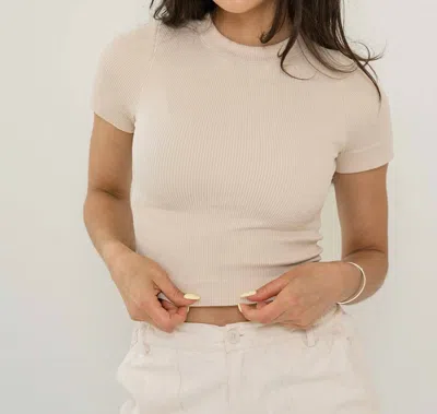 Dynamic Fashion Kimberly Tee In Vanilla