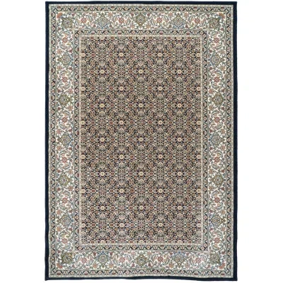 Dynamic Rugs Ancient Garden Oriental Blue Area Rug In Dark Blue