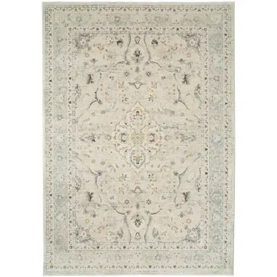 Dynamic Rugs Annalise 7605-105 Cream/blue In Blue;cream