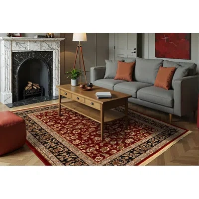Dynamic Rugs Cirro Fisher Wool Red Area Rug