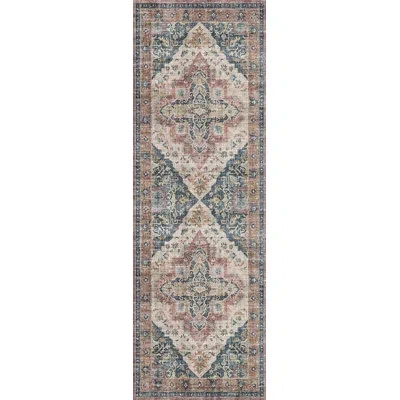 Dynamic Rugs Elise 6306-305 Wine/navy/tan In Blue;red;tan