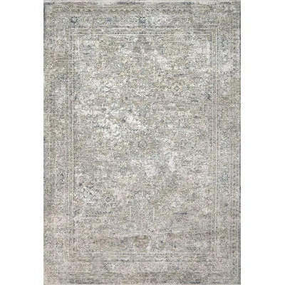 Dynamic Rugs Flare 14741-815 Beige/ivory/blue In Beige;ivory